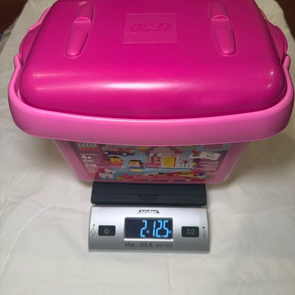 Lego Girls Mixed Set of Lego Bricks 2.12lbs with Storage Box EUC